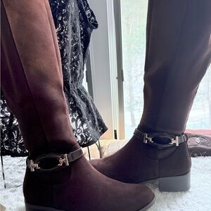 Karen Scott Dark Brown Heeled Boots